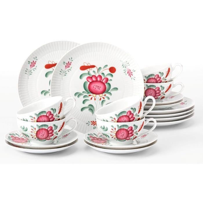 Сервиз чайный Seltmann Weiden Amina Ostfriesenrose большой 6 персон 18 пр.