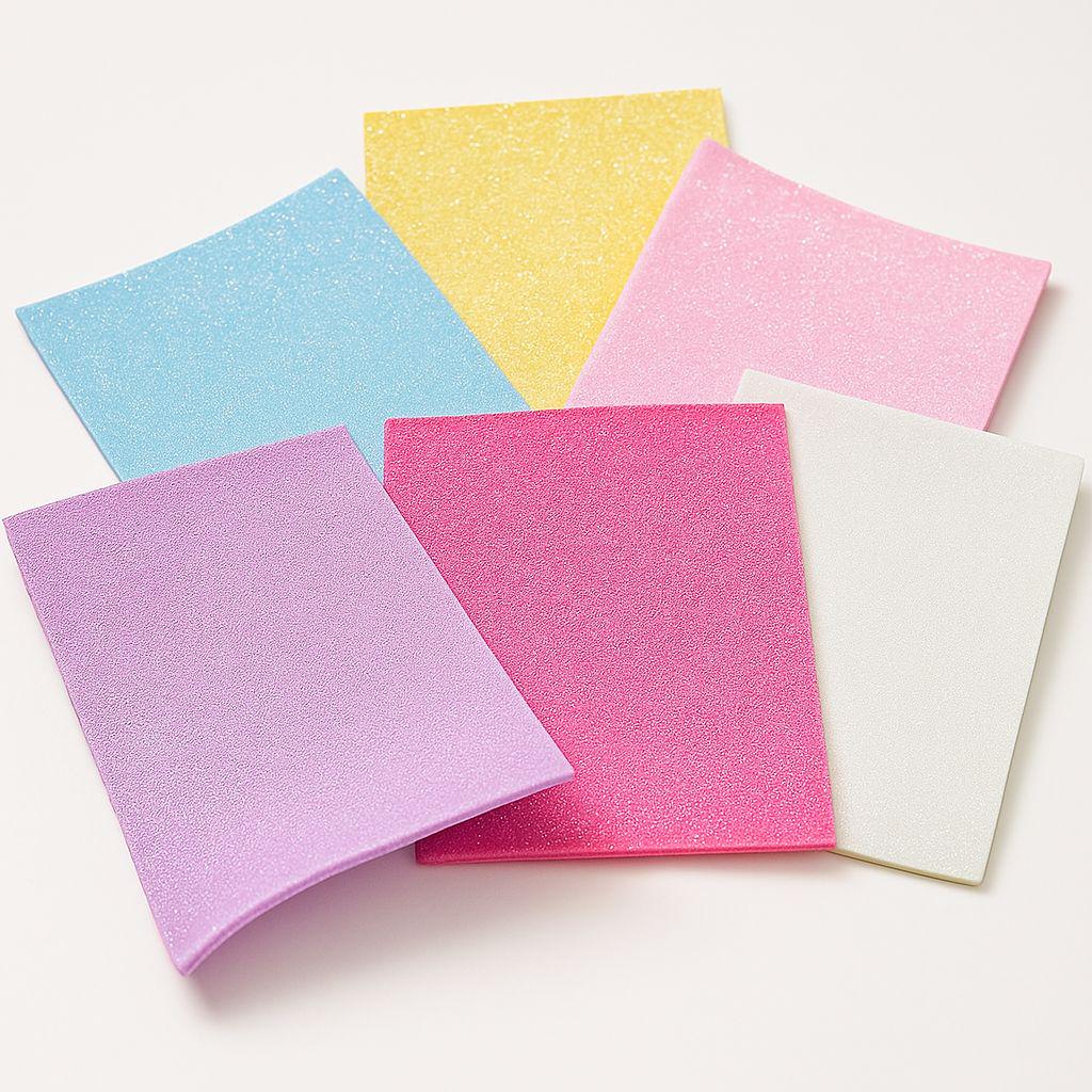 Набор фоамирана для творчества микс пастель с глитером А4 21х29,7 см 2 мм 6 л. Разноцветный (26842712)