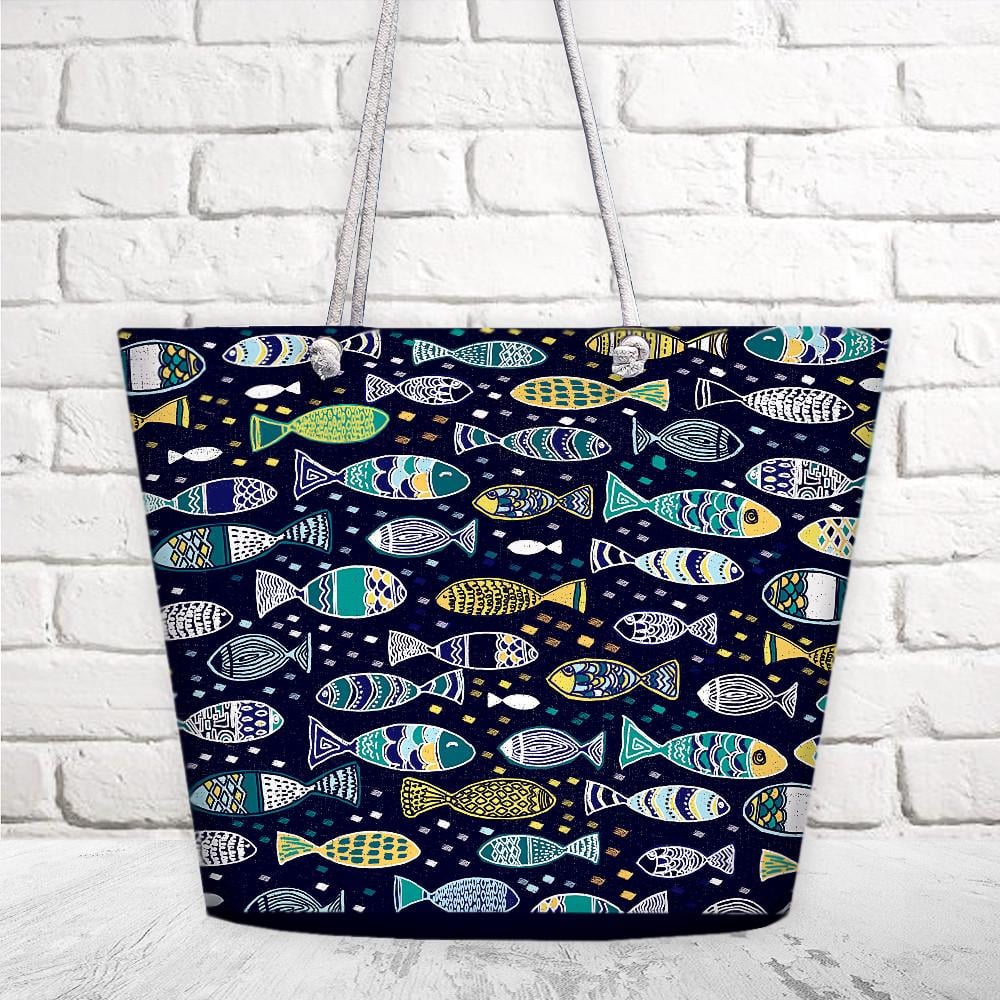 Пляжная сумка Presentville Malibu Рыбки (MAL_20J022) Пляжная сумка Presentville Malibu Рыбки (MAL_20J022)