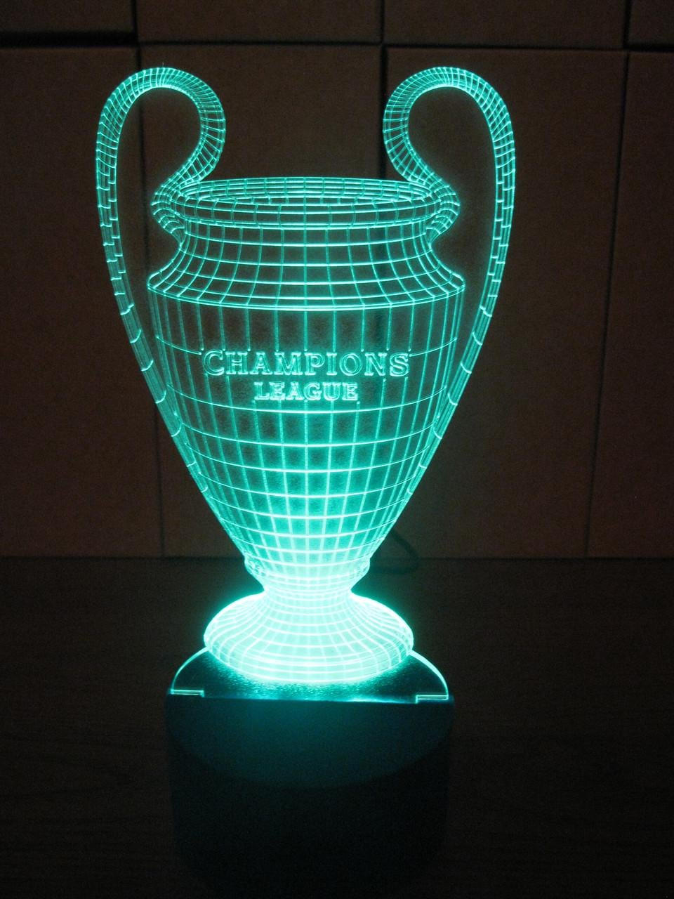 3D-ночник Кубок Лиги Чемпионов несколько подсветок/на пульте (1063773286)