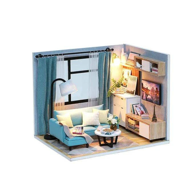 Румбокс Corner of Living Room Dollhouse (H-018)