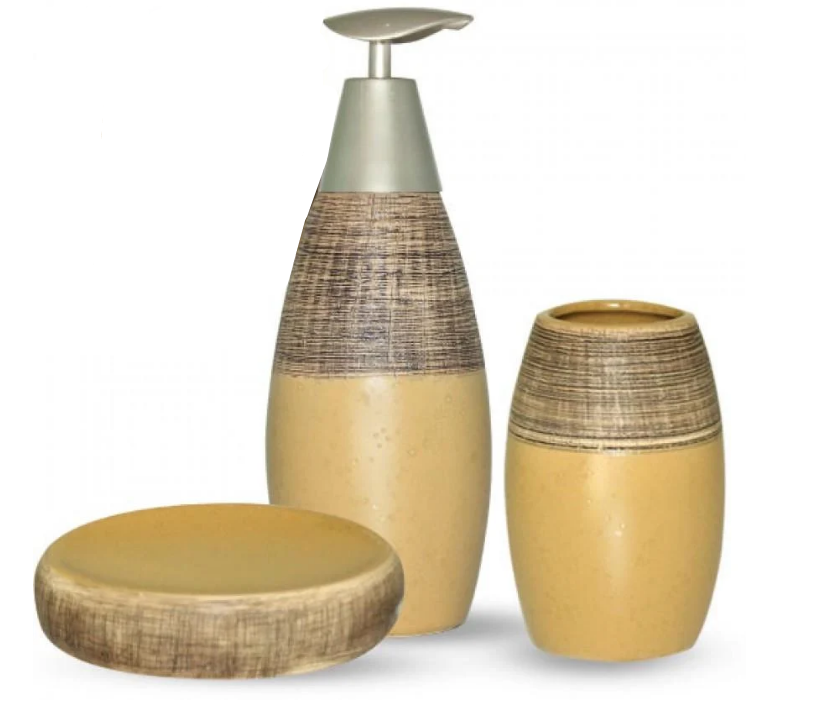 Набор аксессуаров для ванной комнаты S&T 887-05-01 Sahara 3 пр. (1134124725) Набор аксессуаров для ванной комнаты S&T 887-05-01 Sahara 3 пр. (1134124725)