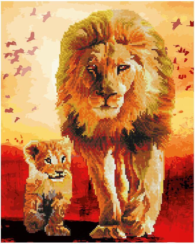 Алмазна мозаїка та картина за номерами Brushme Прогулянка по Савані 40х50 см (GZS1013) Алмазна мозаїка та картина за номерами Brushme Прогулянка по Савані 40х50 см (GZS1013)