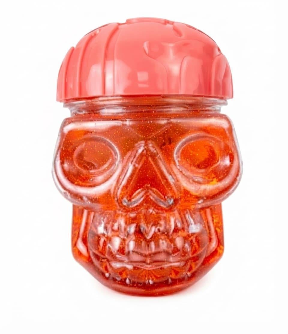 Череп з рідкою цукеркою Halloween Skull Sour Strawberry Candy Slime (3198333008)