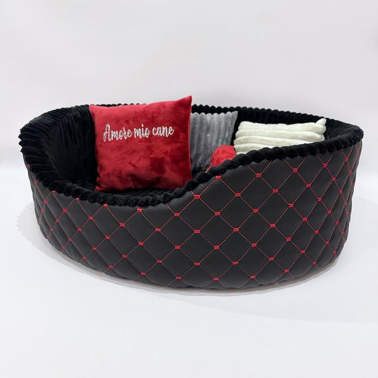 Лежанка для собак Amore mio Cane Бристоль до 16 кг 60х55х19 см (ОВ-0042)