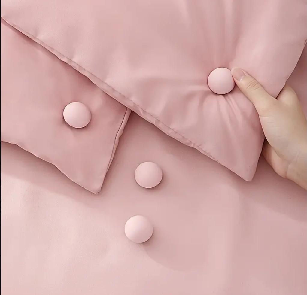 Фіксатори для постільної білизни протиковзкі з легким розблокуванням 4 шт. Рожевий (2738779868) - фото 9