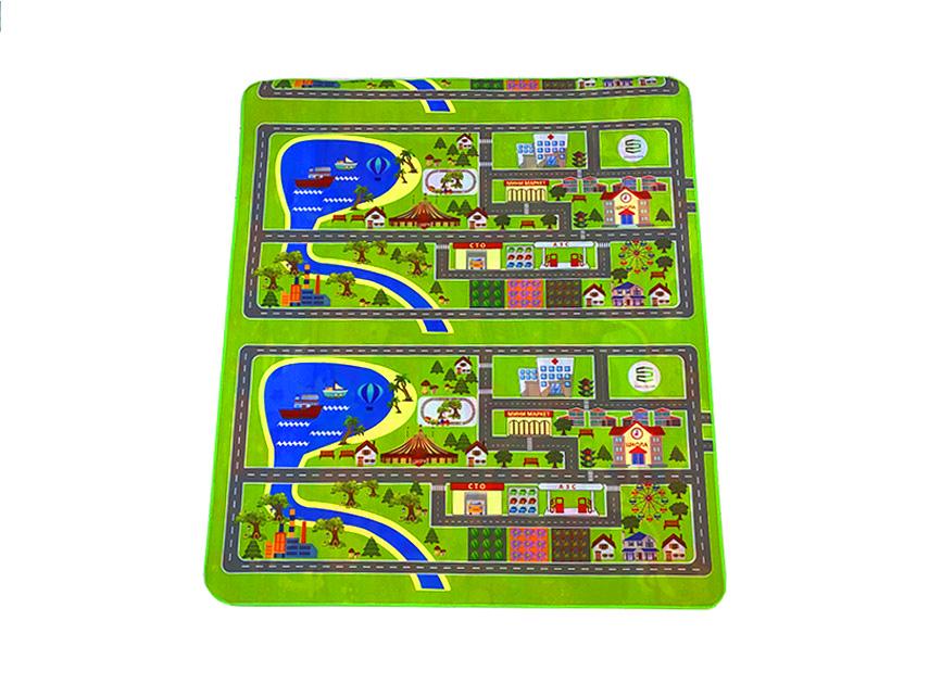 Килимок дитячий двосторонній Дорога 79 /Парк з тваринами 15 200x180x0,5 см (2115653989)