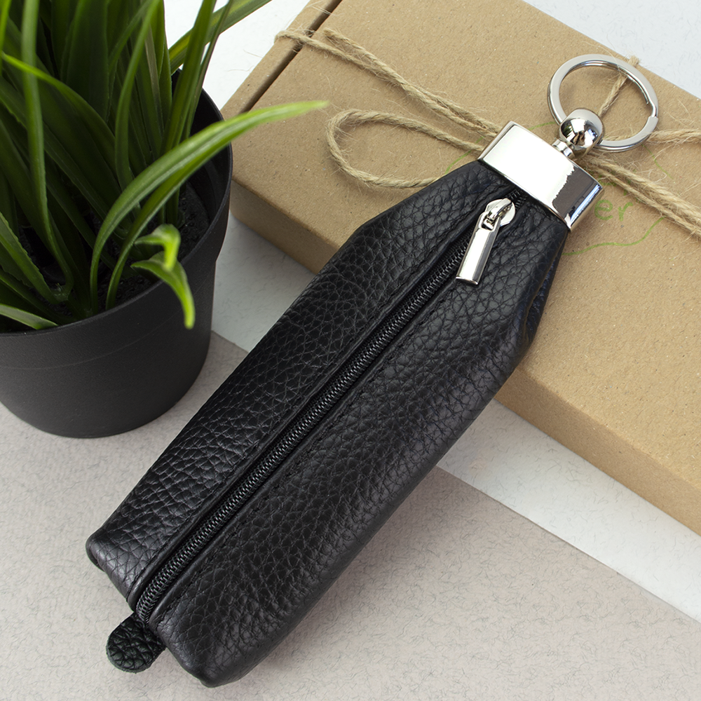 Ключница с кольцом HC0 044 на молнии Black - фото 6 Ключница с кольцом HC0 044 на молнии Black - фото 6