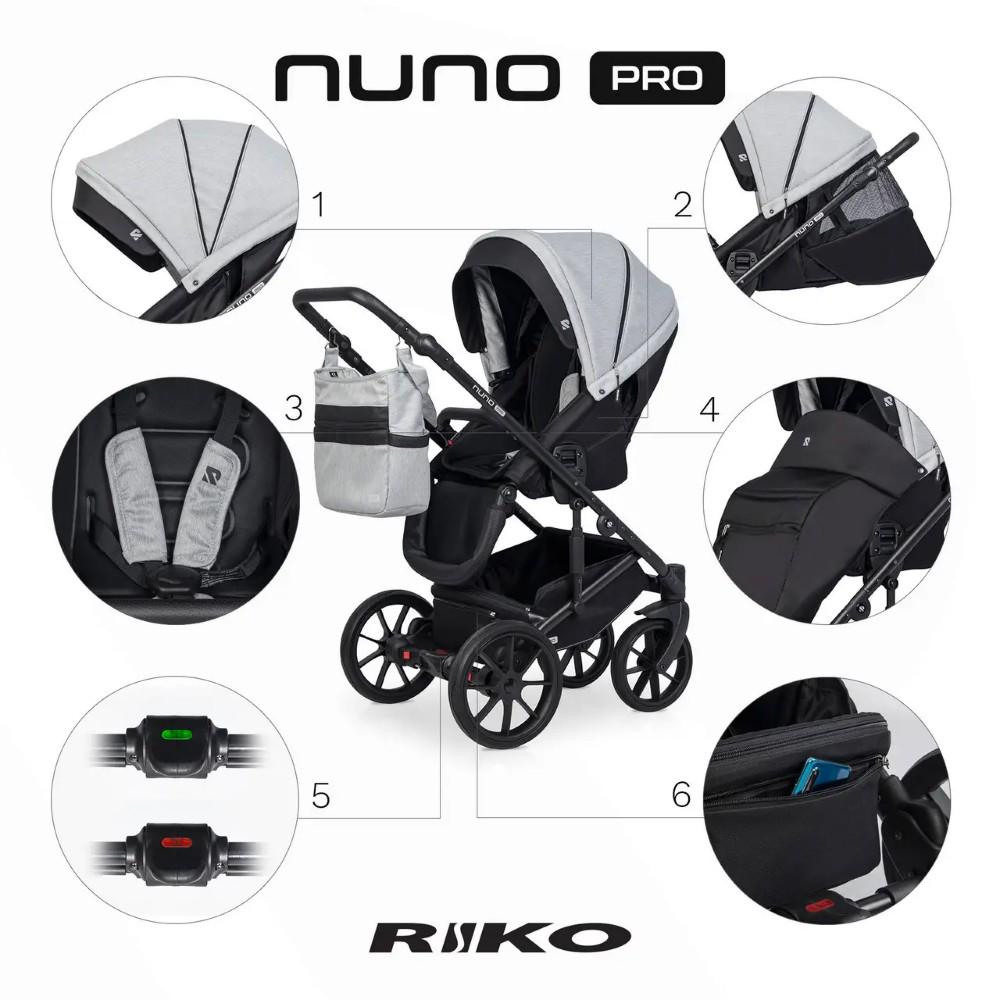 Коляска прогулянкова Riko Nuno Pro 01 Grey Fox (R-NP01_vsedNM) - фото 2