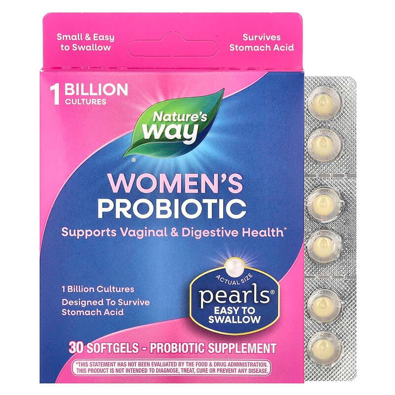 Пробіотики для жінок 1 млрд Nature's Way Pearls Women's 30 капсул (2851223663)