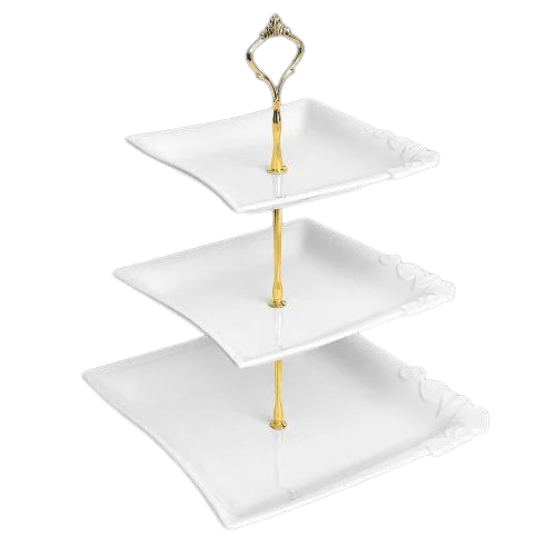 Фруктовниця порцеляна 3 яруси Edge 7/8/10"