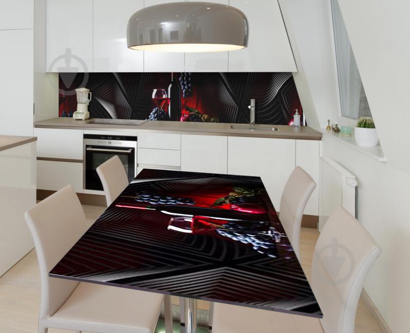 Наклейка 3Д виниловая на стол Zatarga «Чёрный сорт» 650х1200 мм для домов, квартир, столов, кофейн, кафе