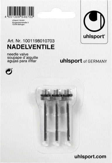 Голка для насоса Uhlsport INFLATING NEEDLES 1001198 01 0703 3 шт.