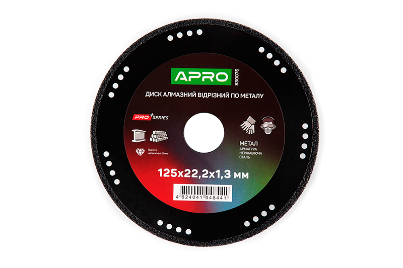 Диск алмазный Apro по металлу 125х1,3х22,2 мм (830076)