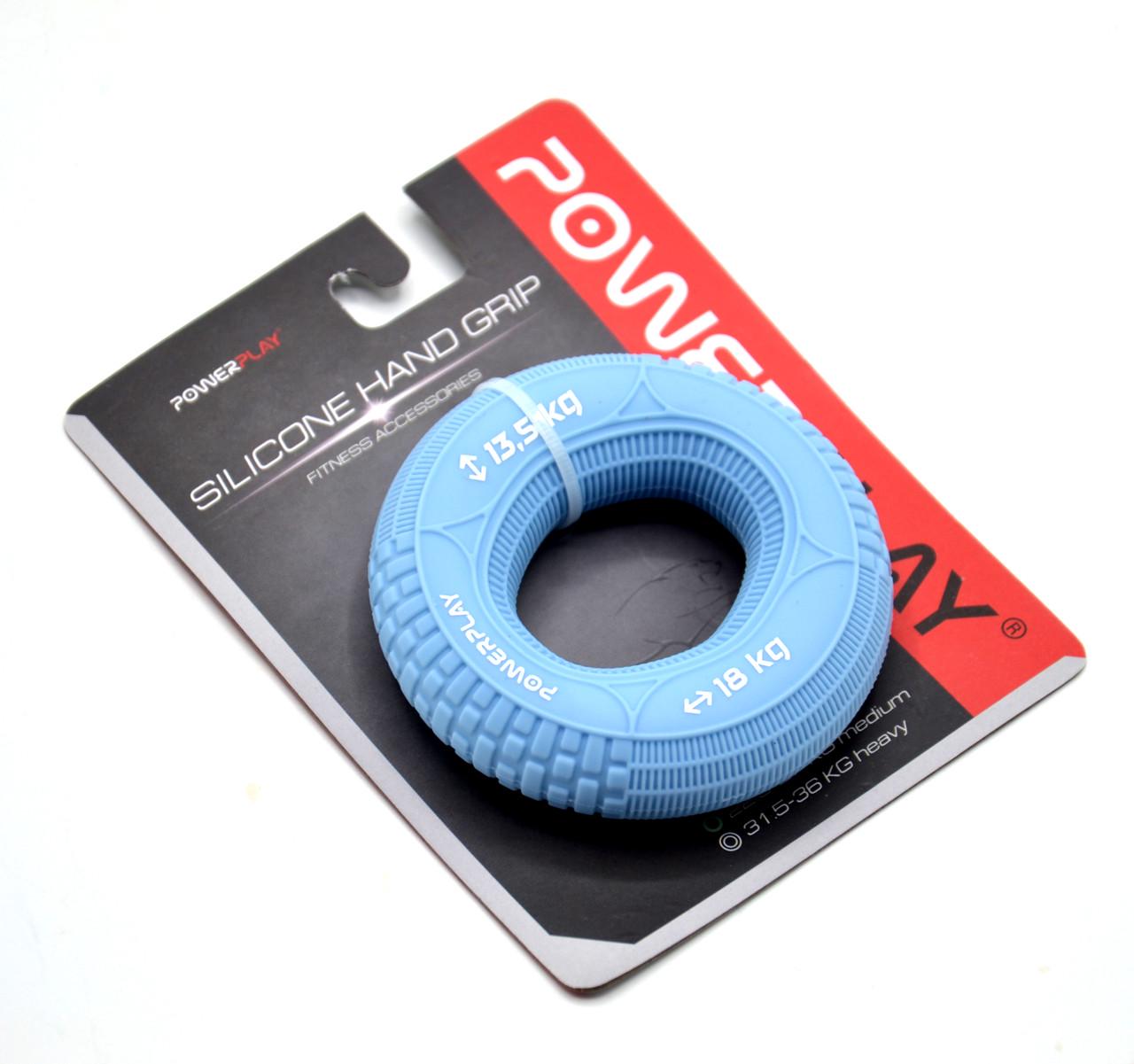 Еспандер кистьовий силіконовий PowerPlay PP-4330 Hand Grip Loops Light 13,5-18 кг Блакитний (PP_4330_Blue_(13.5-18kg) - фото 10