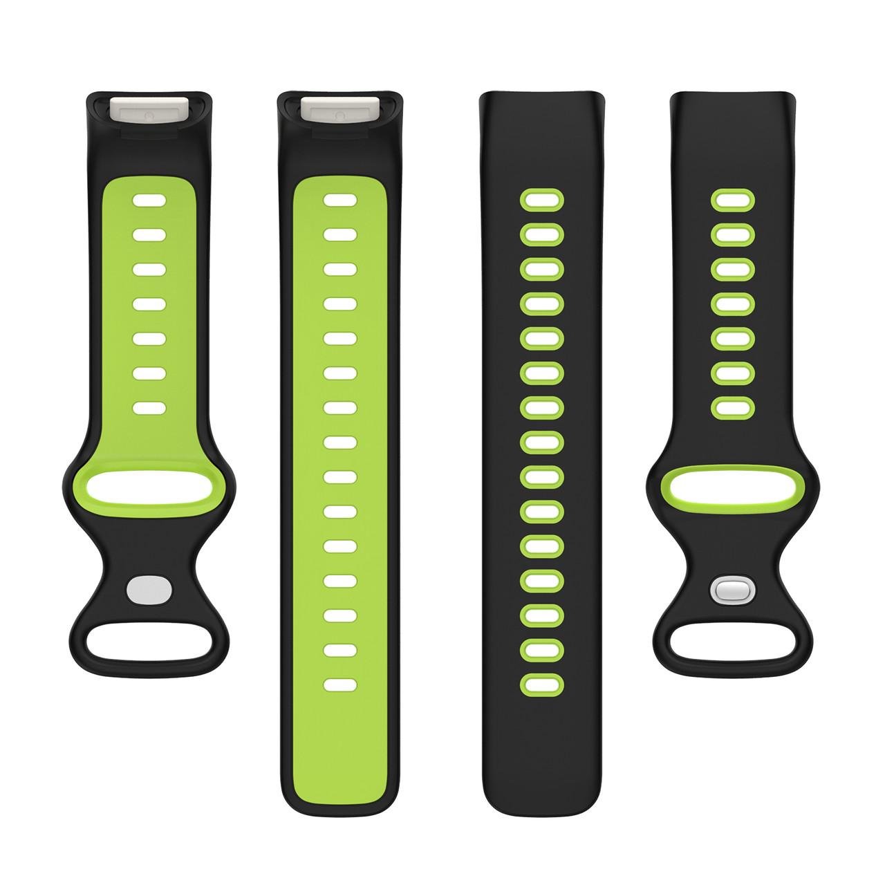 Ремешок силиконовый Primolux Sport для фитнес браслета Fitbit Charge 5 М Black/Lime - фото 5 Ремешок силиконовый Primolux Sport для фитнес браслета Fitbit Charge 5 М Black/Lime - фото 5