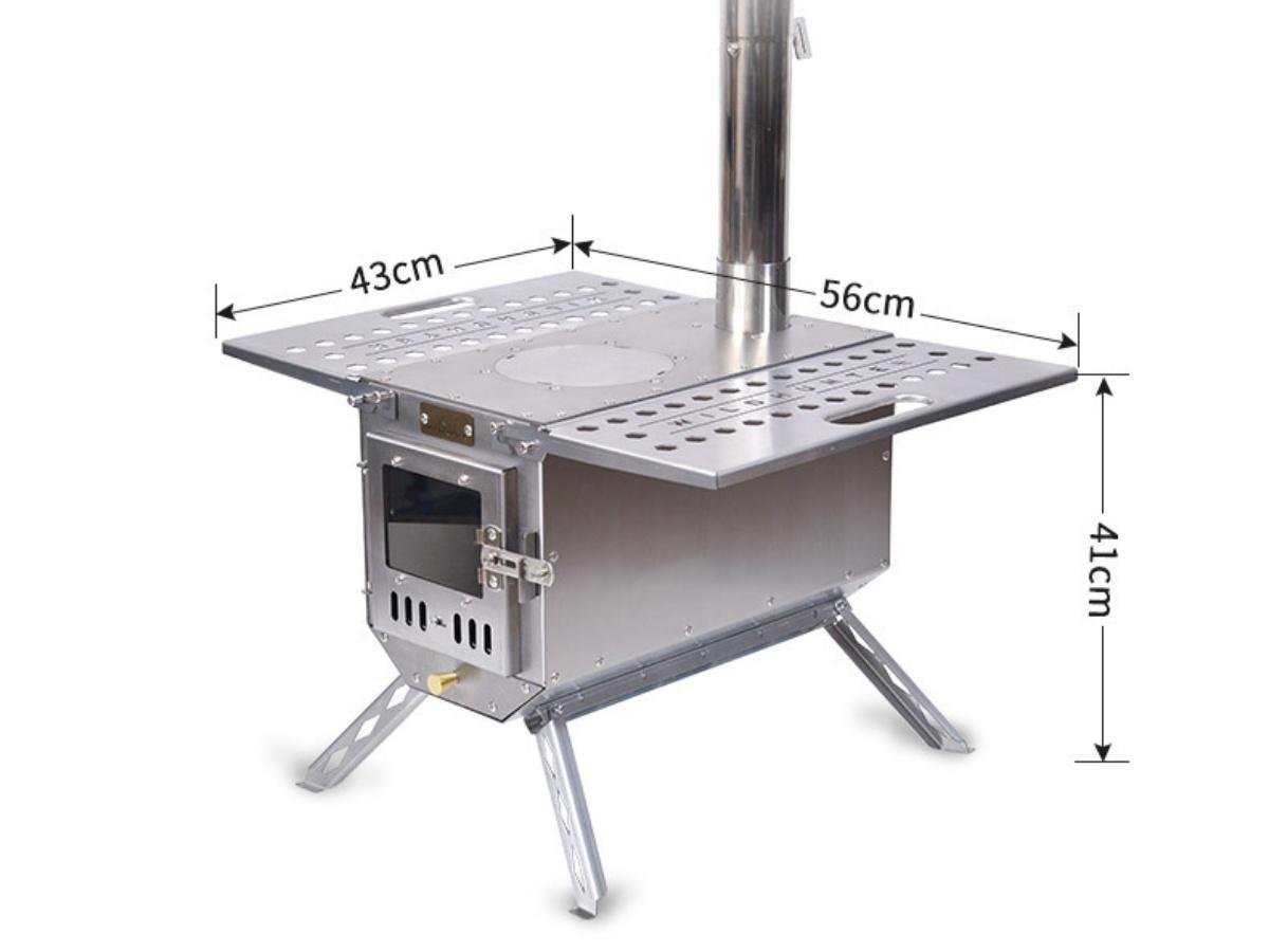 Піч дров'яна для намету Optima з нержавіючої сталі (GВ-400) - фото 3 Піч дров'яна для намету Optima з нержавіючої сталі (GВ-400) - фото 3