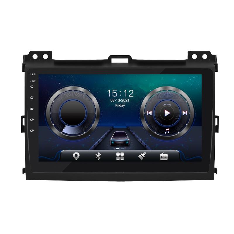 Штатная магнитола Lesko для Toyota Land Cruiser Prado 120 Series Рестайлинг 2007-2009 9" 4/32 4G+CarPlay GPS