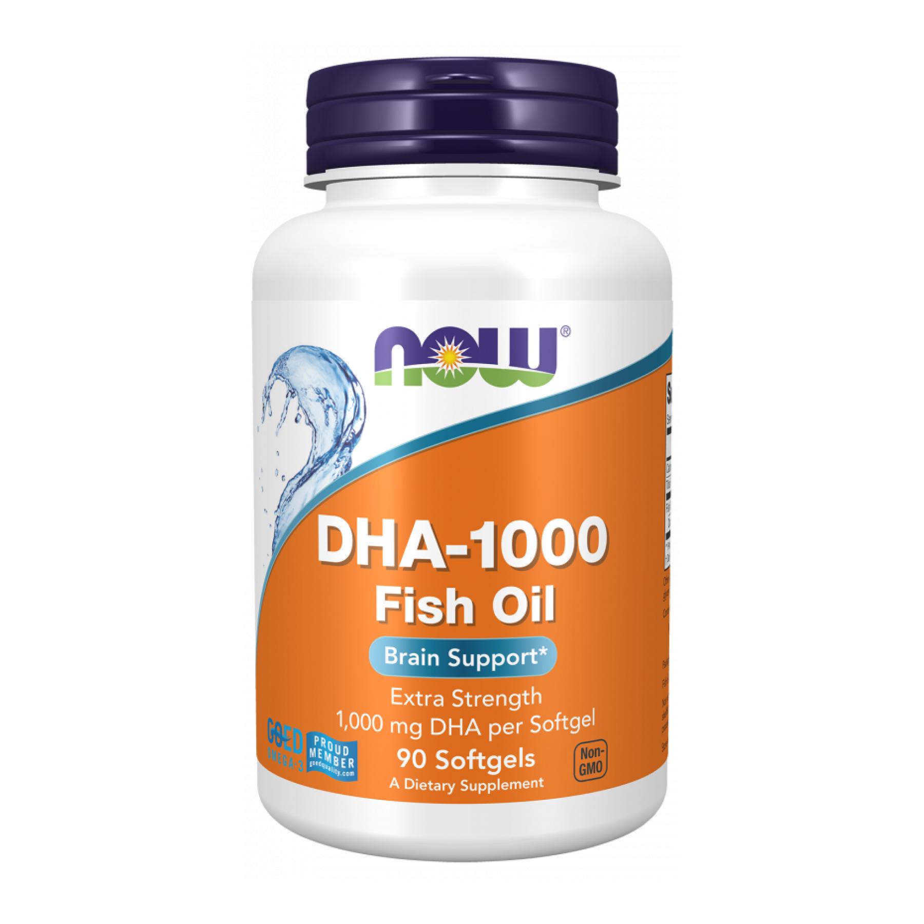 Рыбий жир Now Foods DHA-1000 Fish Oil Extra Strength 90 softgels (29761)