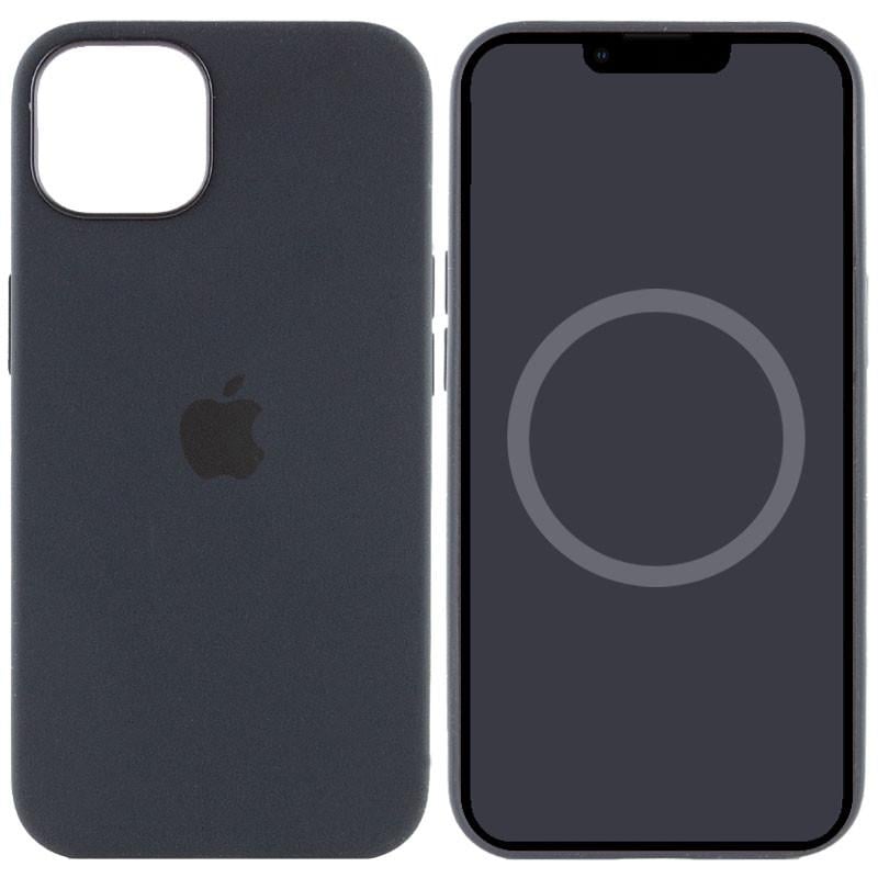 Протиударний Чохол Silicone case AAA full with Magsafe and Animation для Apple iPhone 13 6.1" Чорний/Midnight
