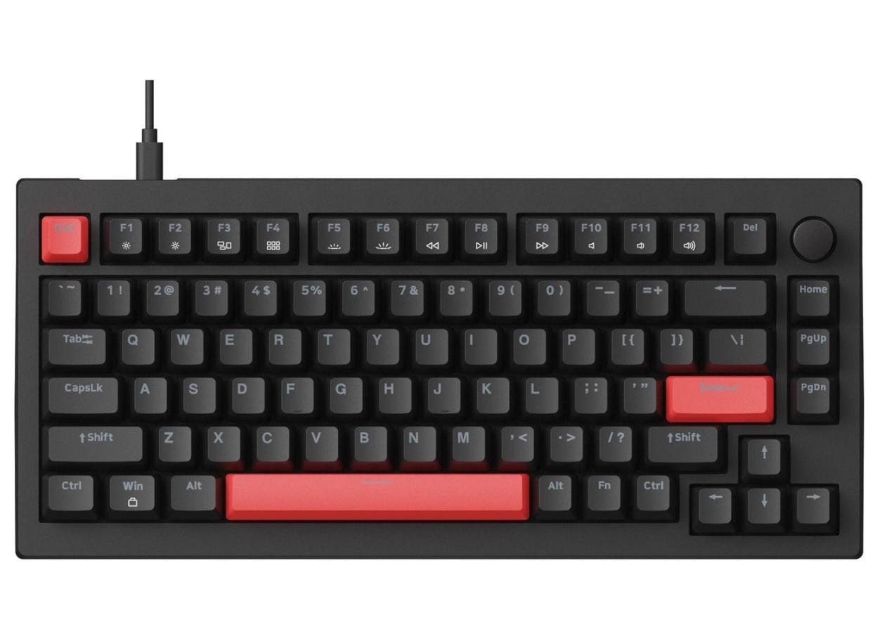 Клавиатура игровая механическая Lemokey X4A1UA Black switch Keychron Red Hot-Swap Red LED USB-A QMK/VIA Eng/Ukr Клавиатура игровая механическая Lemokey X4A1UA Black switch Keychron Red Hot-Swap Red LED USB-A QMK/VIA Eng/Ukr