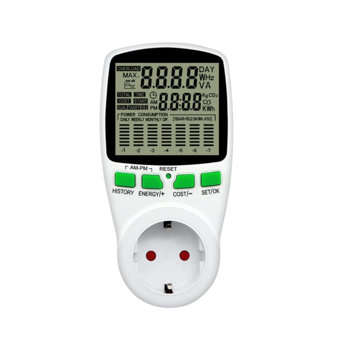 Ватметр двухтарифный многофункциональный/бытовой 3680 Вт TS-836 PRO (29440160)