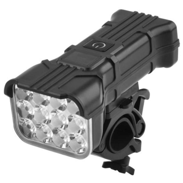 Ліхтар велосипедний із звуковим сигналом 5 режимів 12 LED акумуляторний (Ks34545654)