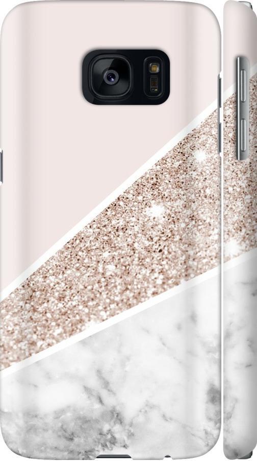 Чехол на Samsung Galaxy S7 G930F Пастельный мрамор (4342m-106-42517)