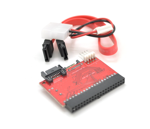 Конвертер VOLTRONIC DUAL SATA - IDE 44 Pin 1?5 Gbps Red (YT-C-DS to IDE44P)