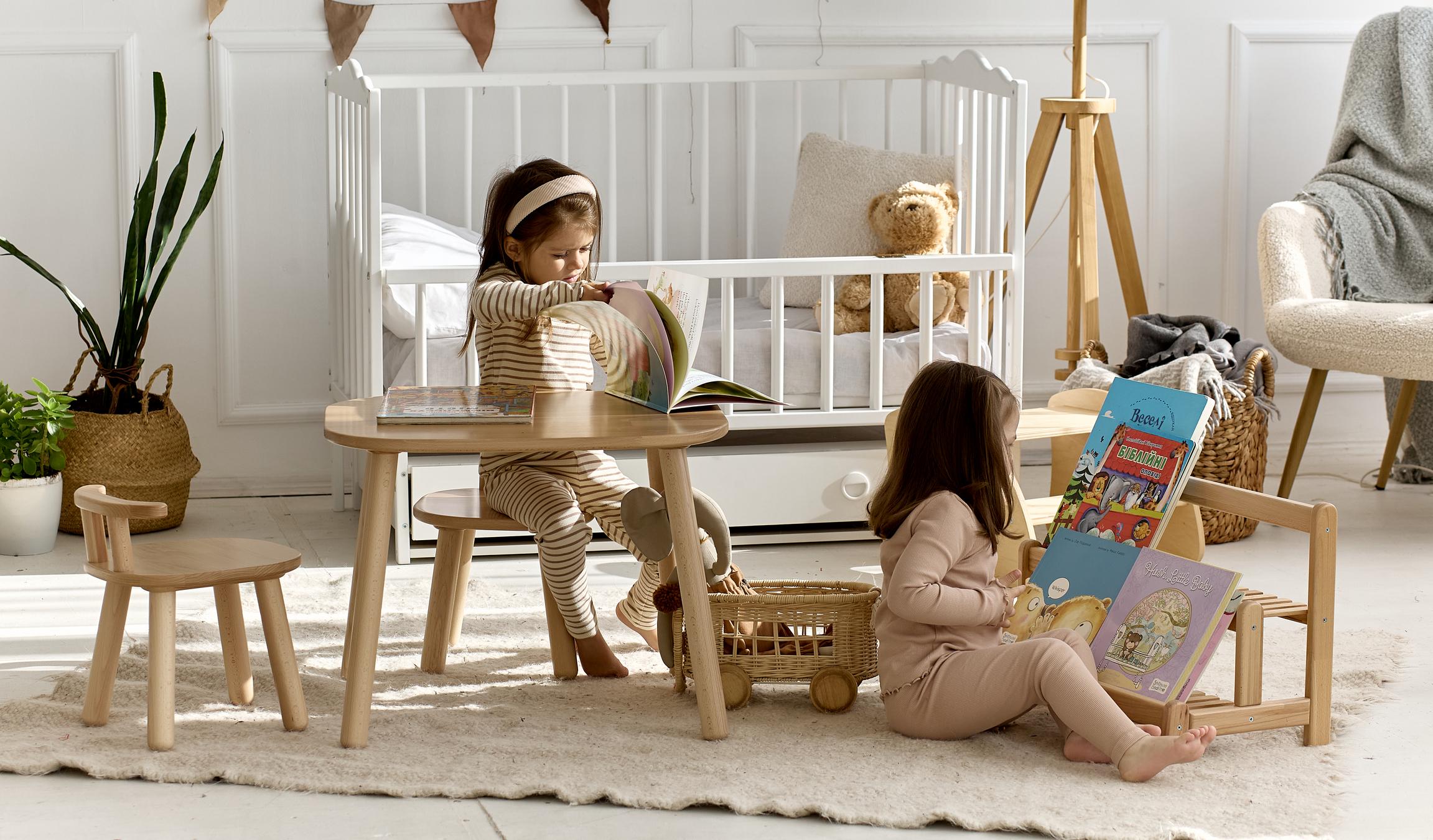 Столик і стільчик з бука Tatoy для дітей 2-4 років натуральний - фото 4 Столик і стільчик з бука Tatoy для дітей 2-4 років натуральний - фото 4