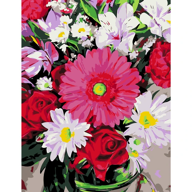 Картина за номерами Rosa Start Квітковий мікс 35×45 см (2742451765) Картина за номерами Rosa Start Квітковий мікс 35×45 см (2742451765)