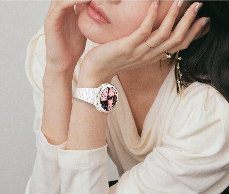 Смарт-годинник жіночий Lemfo HK43 2 ремінці Білий - фото 5 Смарт-годинник жіночий Lemfo HK43 2 ремінці Білий - фото 5