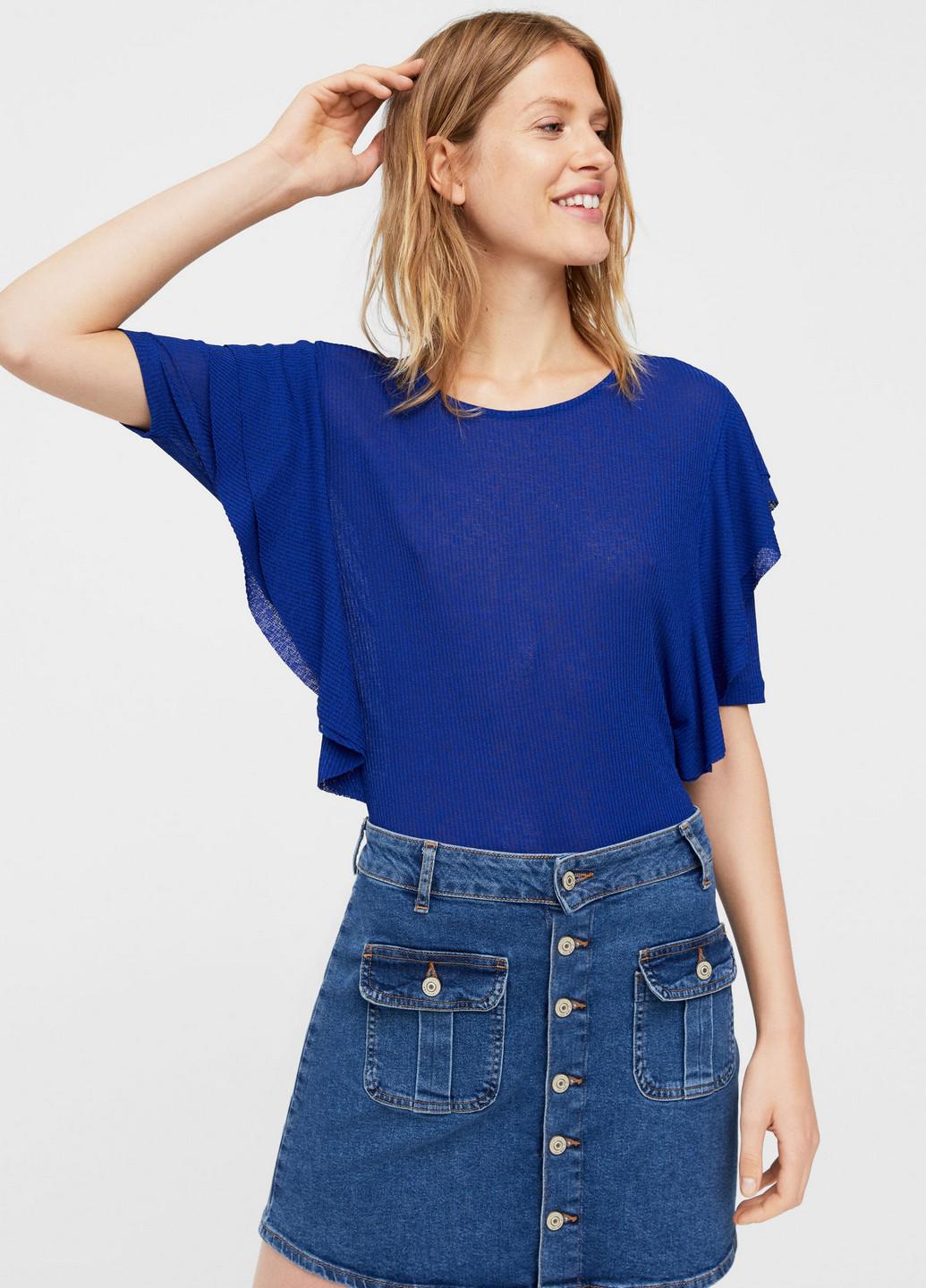 Блузка Mango XS Синий (2000000846934) - фото 6