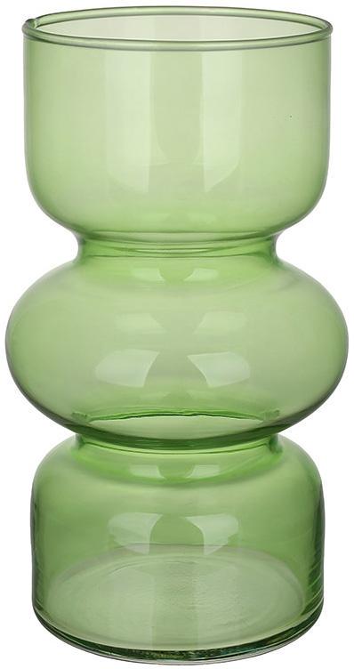 Ваза скляна Retro Grace 10х18 см Зелений