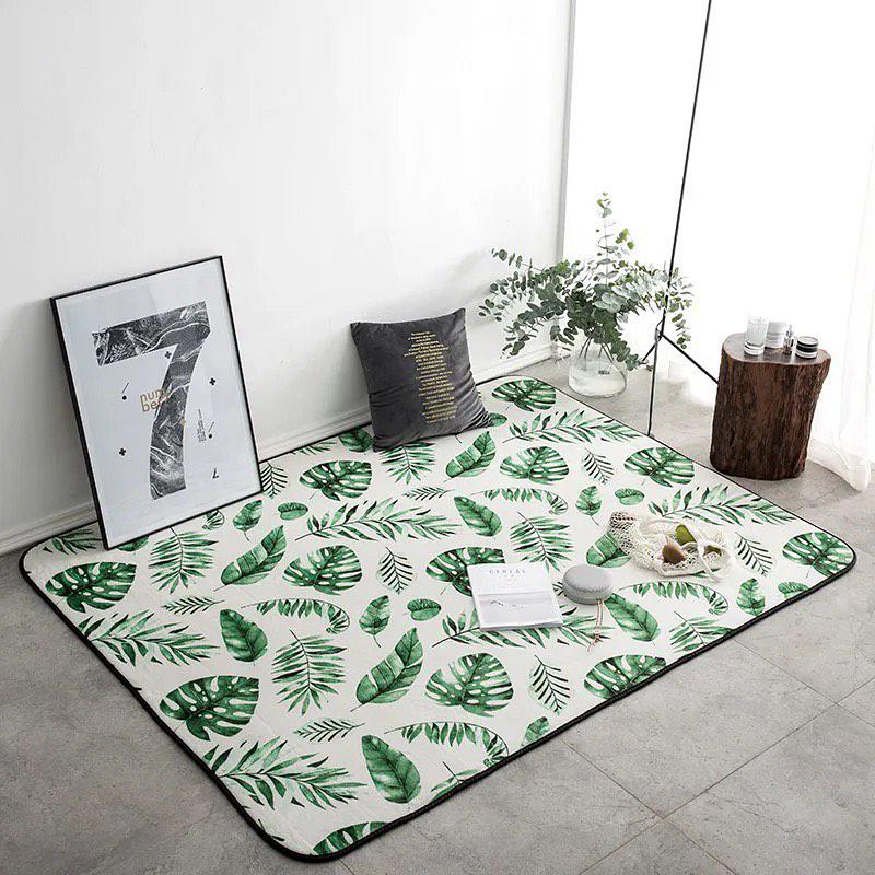 Ковер для спальни/зала Зеленые листья 190х220 см (L0014.2)