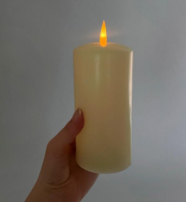 Свечи светодиодные 02 3 шт. 10/12,5/15 см Айвори (10636) - фото 3