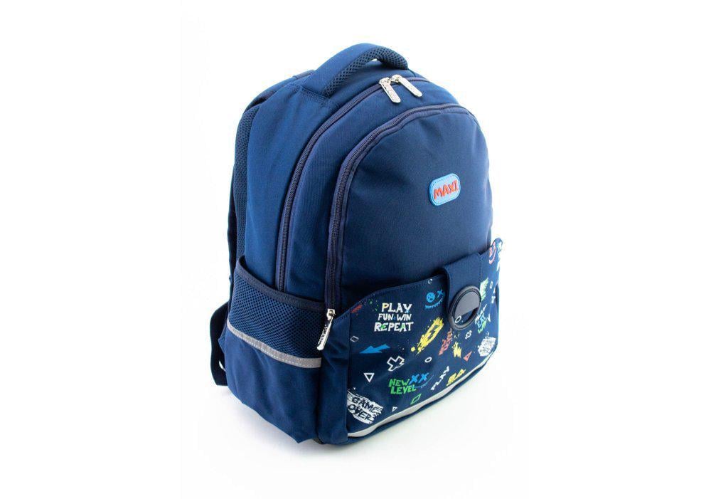 Рюкзак школьный Maxi 36x27x16 см 16 л. Синий (MX86827)