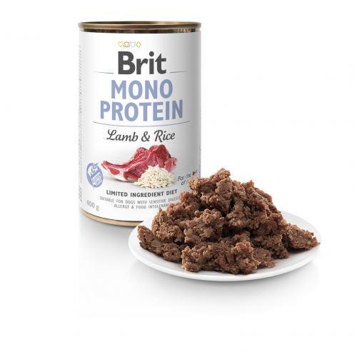 Корм влажный Brit Mono Protein Lamb & Rice для собак с ягнятиной и рисом 400 г - фото 2 Корм влажный Brit Mono Protein Lamb & Rice для собак с ягнятиной и рисом 400 г - фото 2