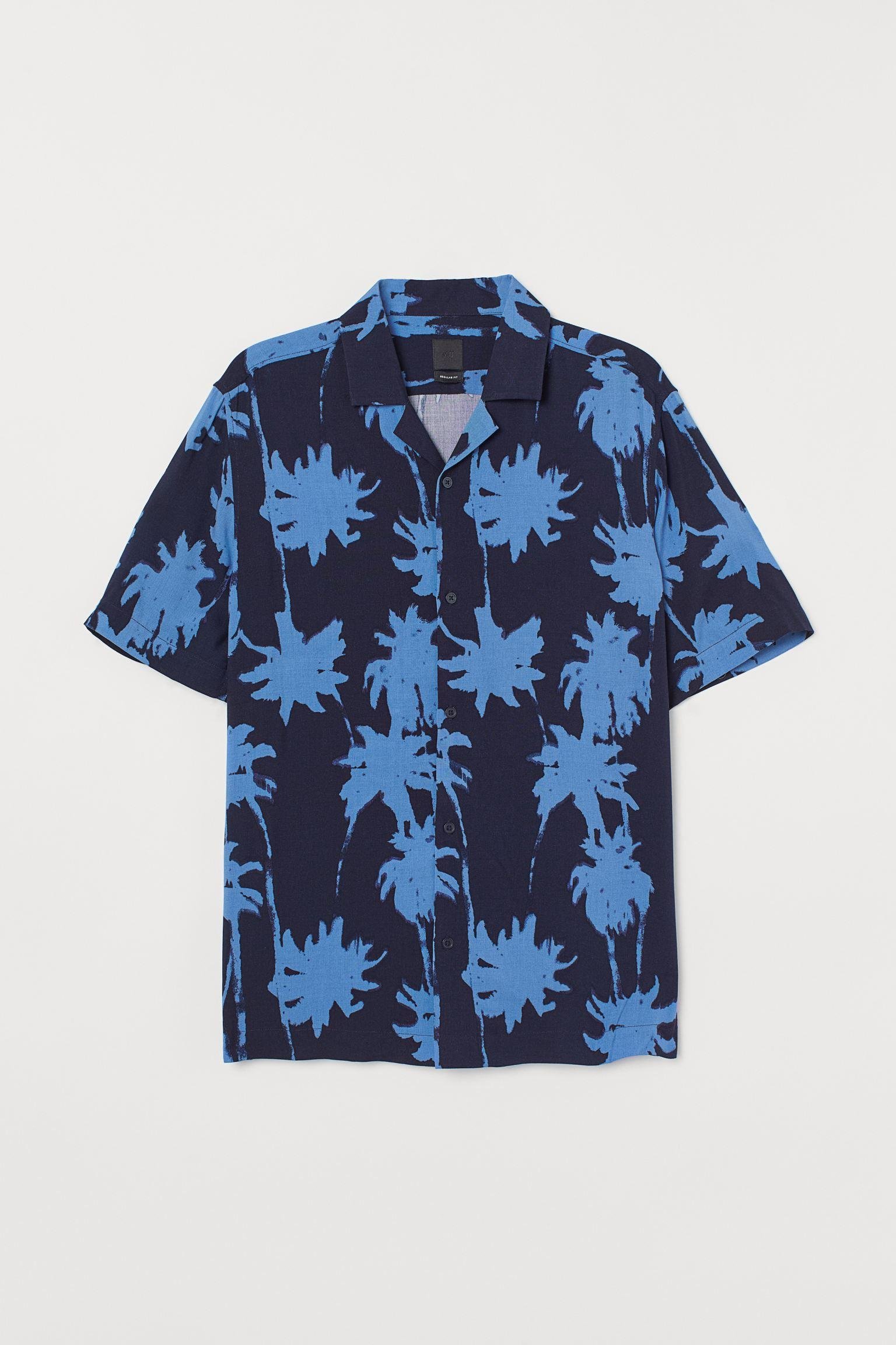 Рубашка с коротким рукавом M Темно-синий (6566771wer)