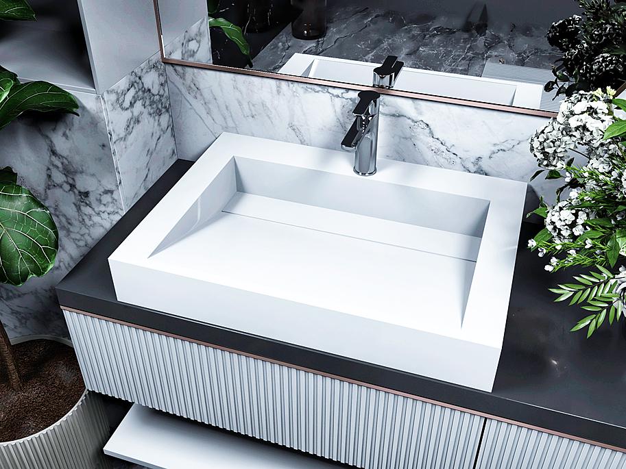 Умивальник накладний Status Boho 70 White (622) - фото 2