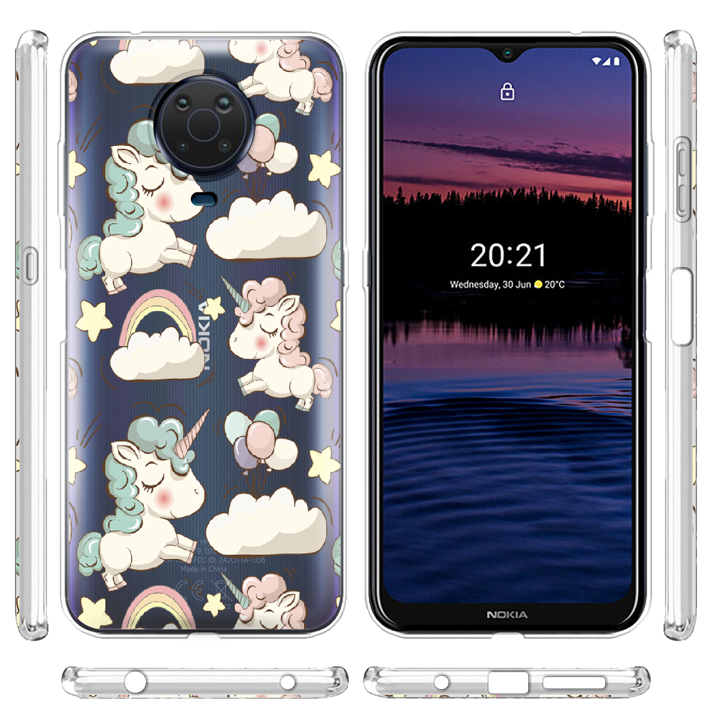 Чехол BoxFace Nokia G10 Unicorns Прозрачный силикон (42626-cc2-42373) - фото 3