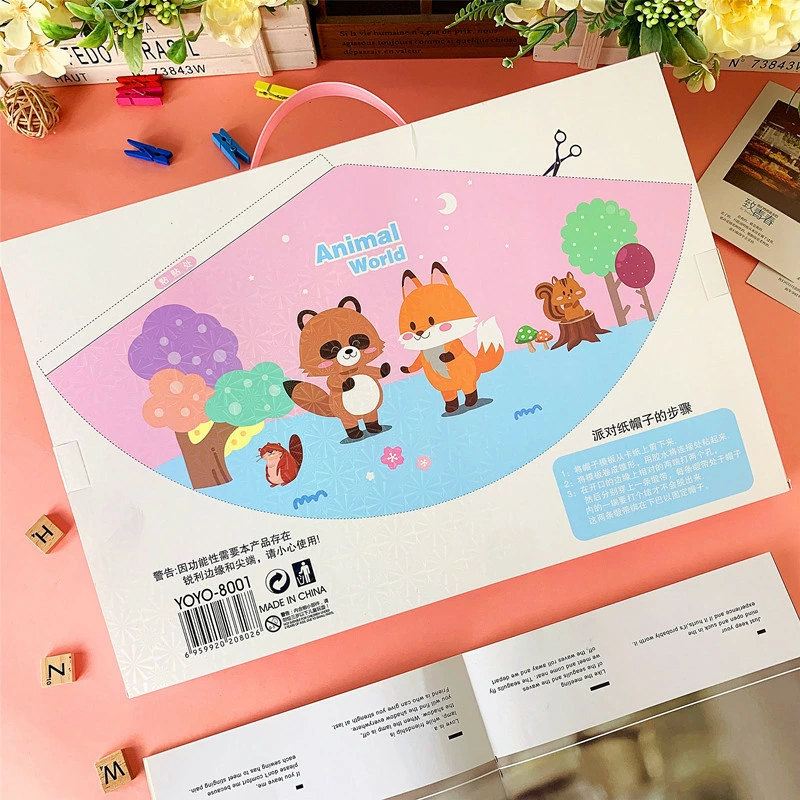 Подарочный набор для творчества и рисования для детей Животные пенал/карандаши/маркеры (JH-YWLS-01_Animal) - фото 5 Подарочный набор для творчества и рисования для детей Животные пенал/карандаши/маркеры (JH-YWLS-01_Animal) - фото 5