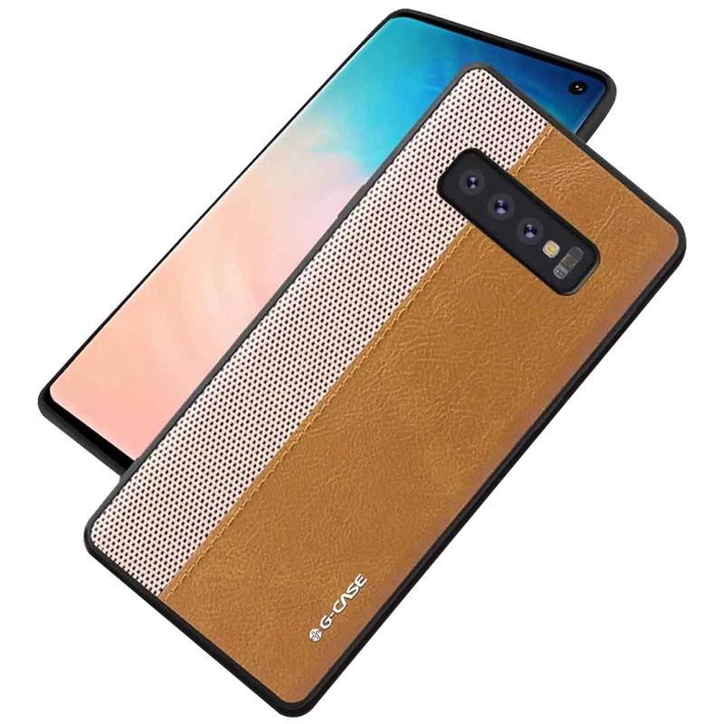Чехол-накладка G-Case Earl Series для Samsung Galaxy S10+ Коричневый (181572)