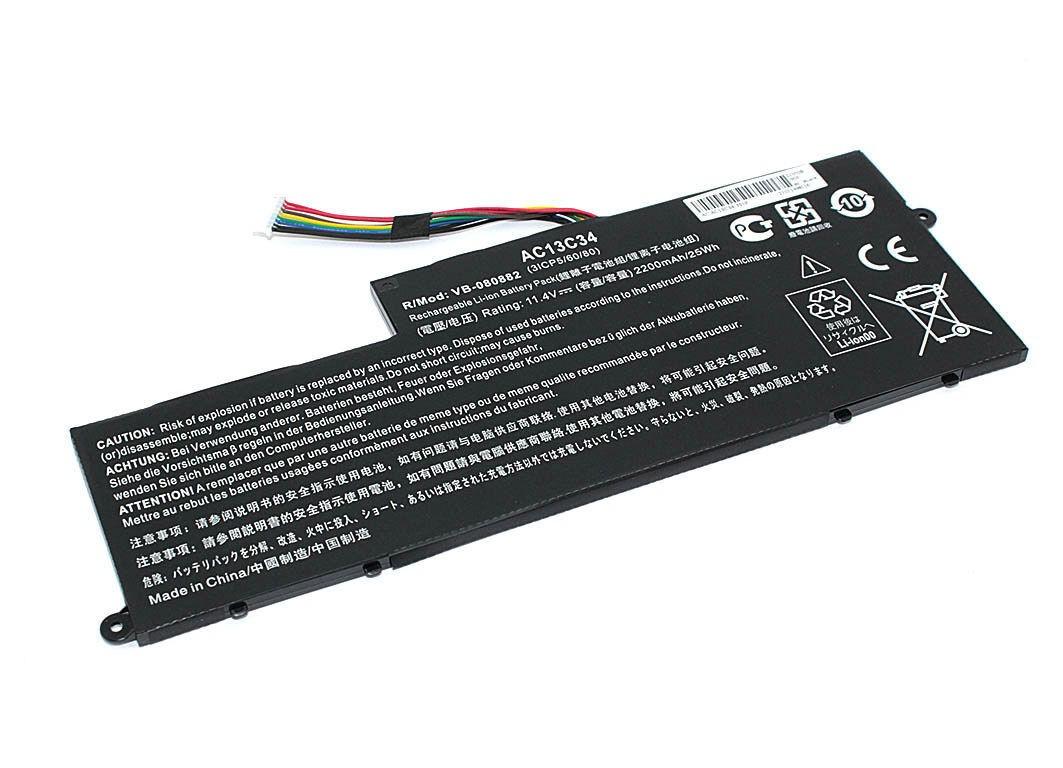 Аккумуляторная батарея для ноутбука Acer AC13C34 Aspire E3-112 11,4V 2200 mAh (col79011057)