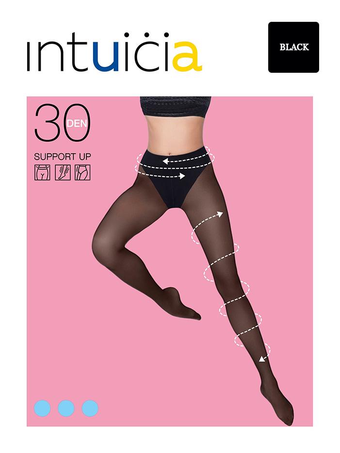Колготы женские Intuicia SUPPORT UP 30den 2р. Black