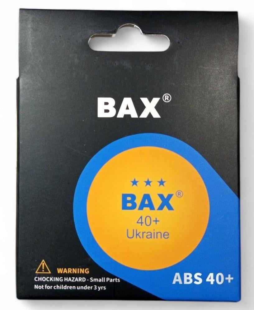 Набір м'ячиків для настільного тенісу Bax 3 Star 40+ 4 шт. Orange (151314) - фото 3