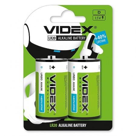 Батарейка щелочная Videx LR20/D 2 шт. (1855063959)