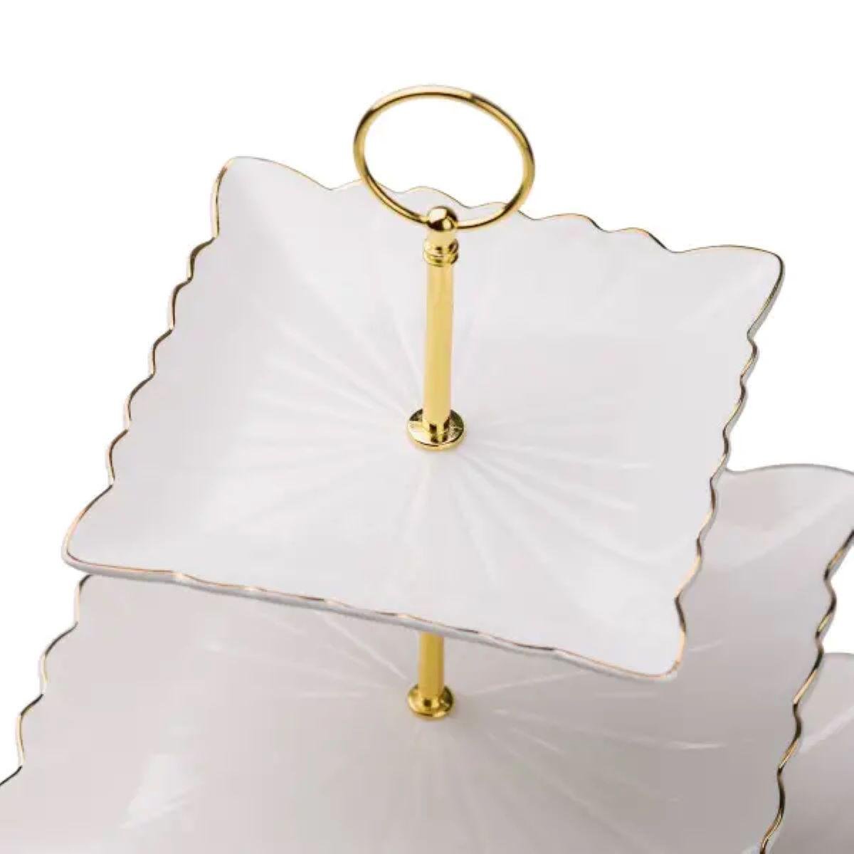 Этажерка для фруктов и десертов 3-ярусная квадратная Белый (5398) - фото 18 Этажерка для фруктов и десертов 3-ярусная квадратная Белый (5398) - фото 18