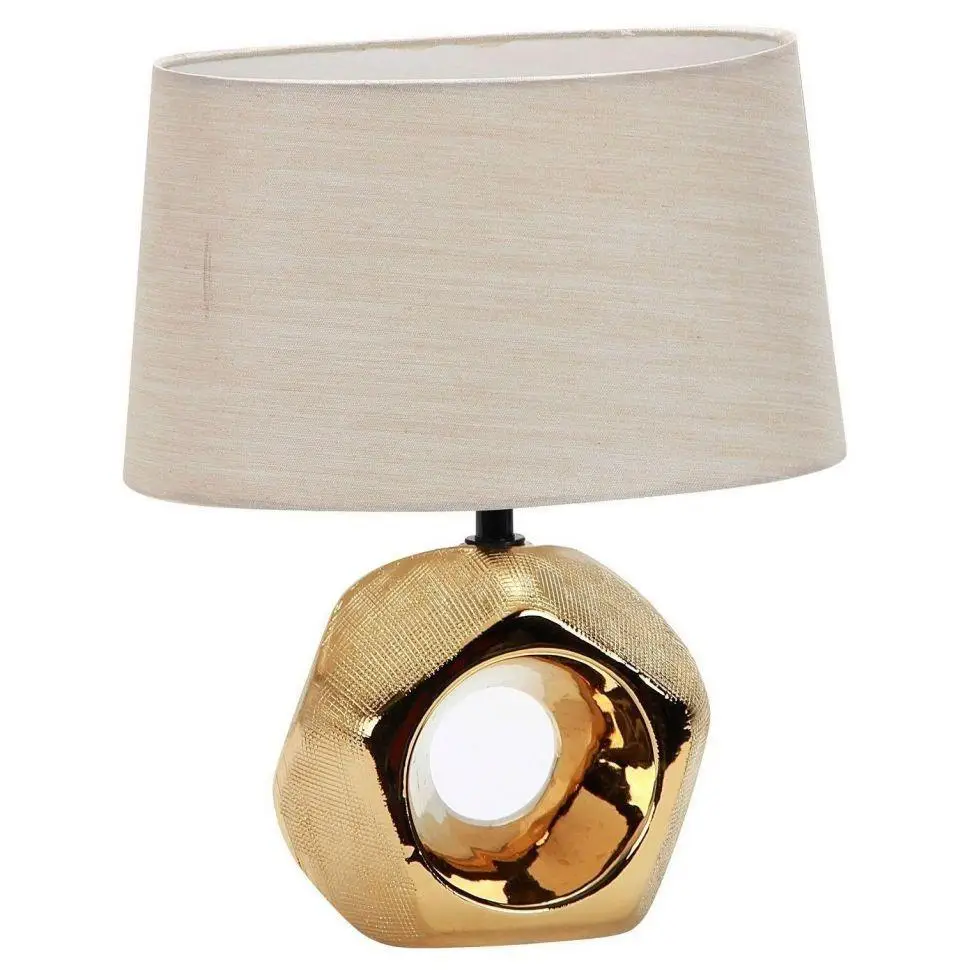 Лампа керамическая Sirius FH4592 настольная с текстильным абажуром