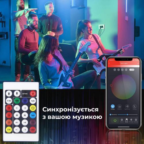 Гірлянда на ялинку з кільцем GarlandoPro 200 LED 2 м пульт USB Зелений - фото 3